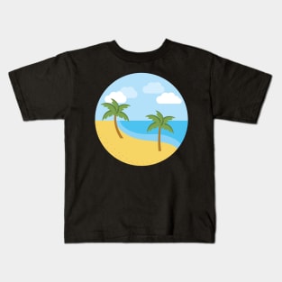 SEA BEACH DESIGN Kids T-Shirt